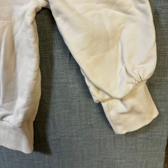 LOFT Cream Puff Sleeve Sweatshirt Romantic Cottagecore Statement Sleeve Pullover - Picture 3 of 12